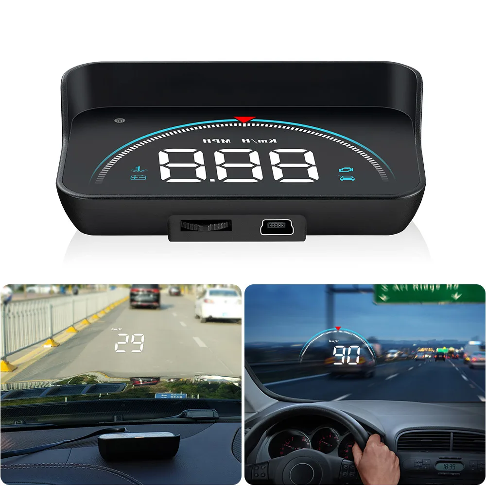 Hd Car Head Up Display W1 Hud Windshield Projector Gps System For All Cars Speedometer Auto Electronics Accessories Speed Km/h - Head-up Display