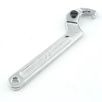 

19-51mm Chrome Vanadium Adjustable Hook Wrench C Spanner Tool store hot