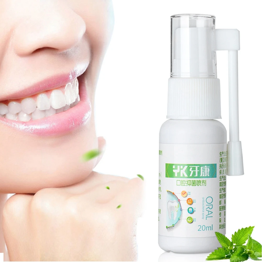 

Herbal Mouth Freshener Spray Oral Care Tooth Decay Gums Sore Antibacterial Oral Spray Oral Ulcers Toothache Bad Breath Removal