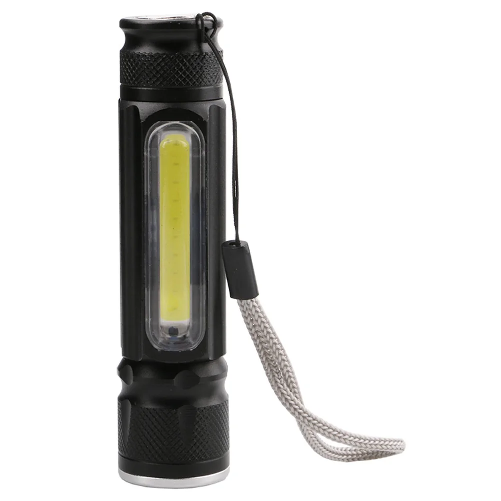 

T6 Flashlight Retractable Focus COB Work Light Built-In USB Rechargeable Flashlight Waterproof Led Lighting (18650 Built