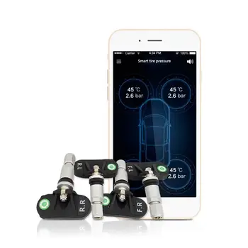 

TP630 Smart Bluetooth Tire Pressure Monitoring System TPMS First Mobile Phone APP Monitoring With External Sensor
