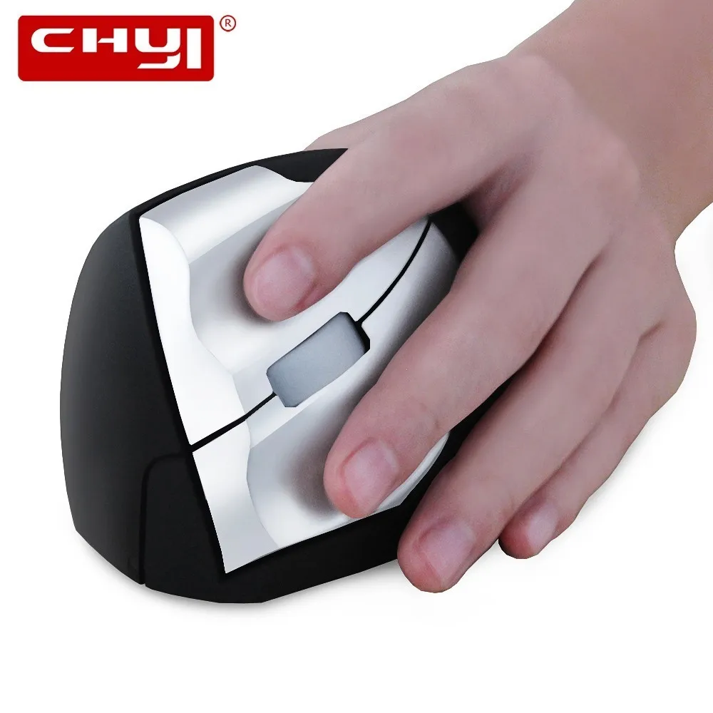 

CHYI Ergonomic 2.4Ghz Wireless Vertical Mouse Lefthanded Wireless Vertical upright Gaming Mause 1600DPI Optical Computer Mice