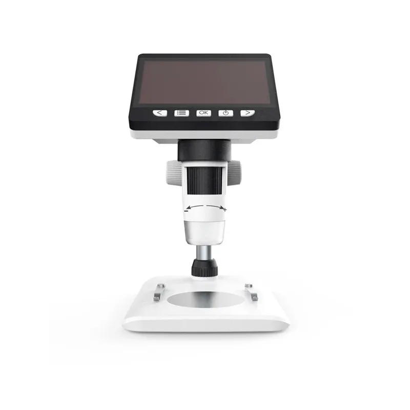  1000X 4.3 Inches HD 1080P Portable Desktop LCD Digital Microscope Support 10 Languages 8 Adjustable