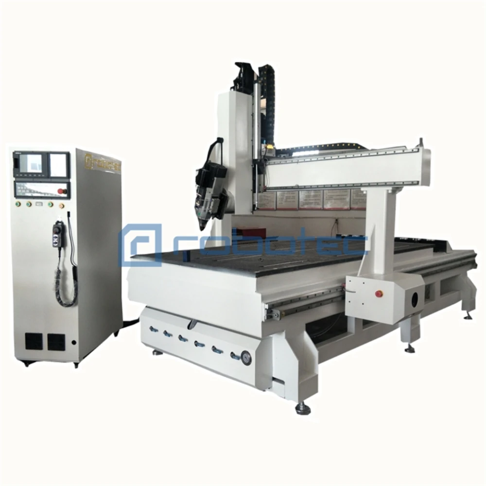

China 3d Wood Carving 4 Axis CNC Router Swing Head CNC Aluminum Artcam CNC Machine With Auto Tool Changer