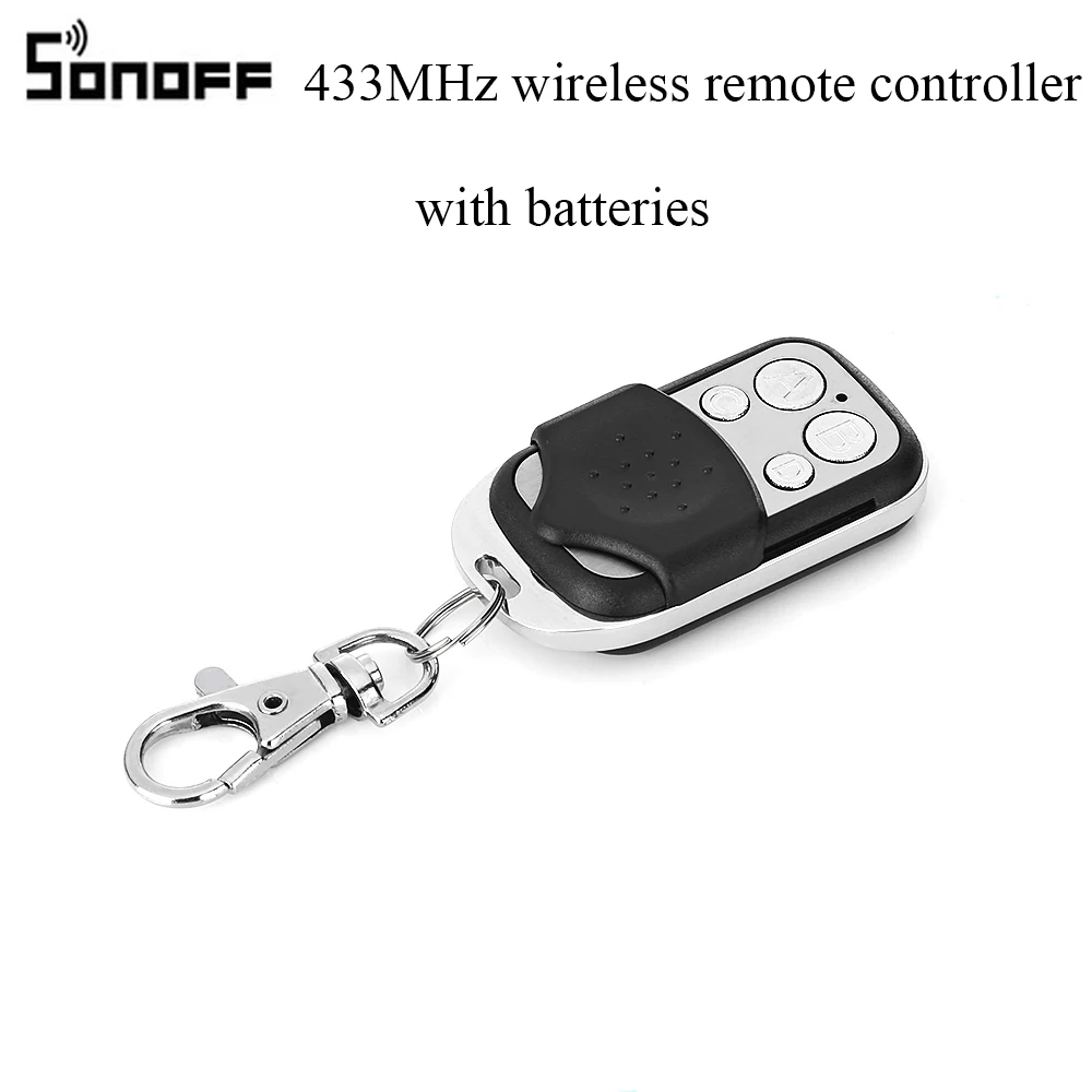 

SONOFF RF Remote Controller ITEAD 433MHz Wireless Control Electric Gate Door 4 Buttons Push Cover Smart Remote Controller