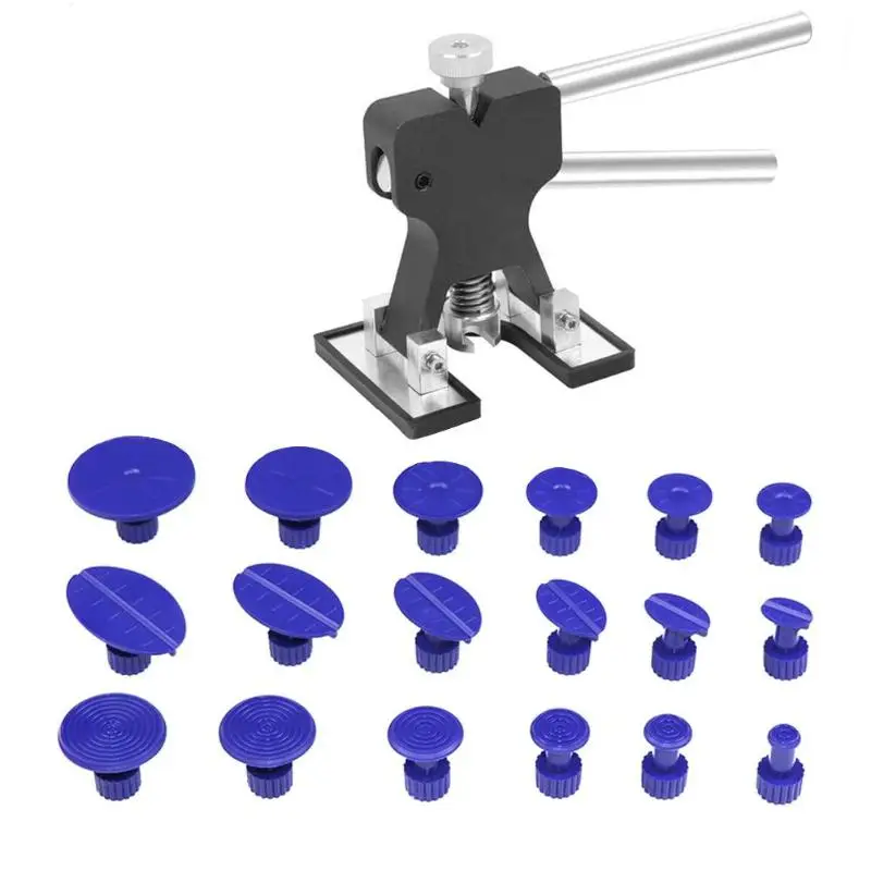 

Car Kit Dent Lifter Paintless Dent Repair Tool Hail Damage Repair Tools Car Body Dent Repair Tools Set 18 X Suckers 1 Puller Tab