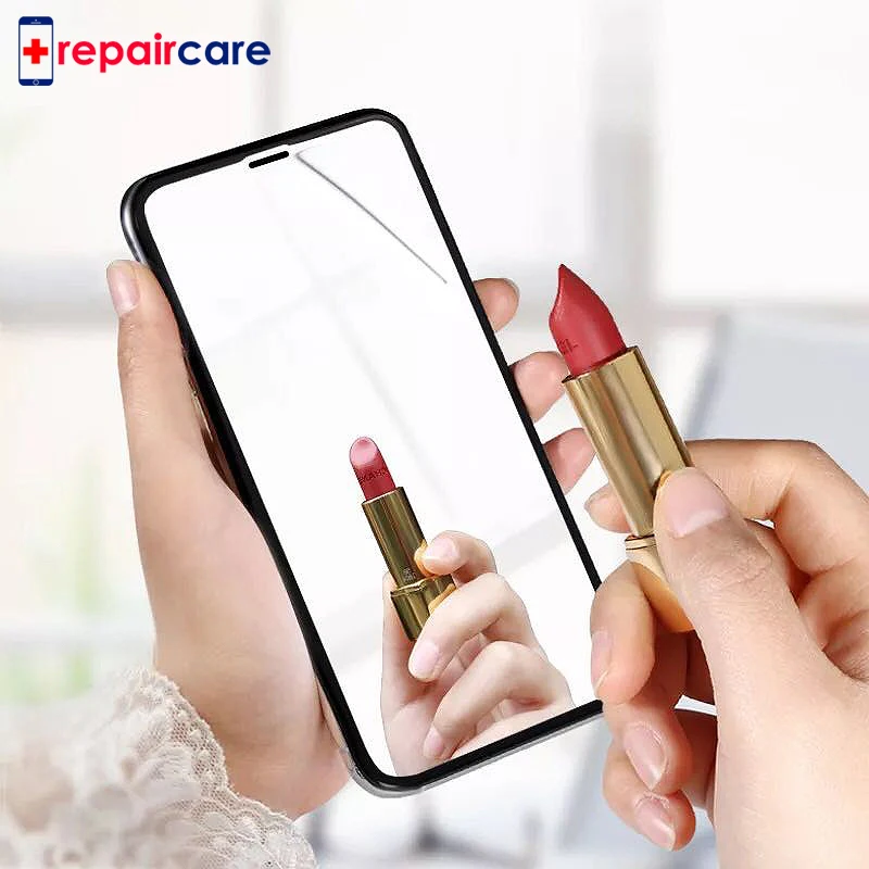 Покрытие 8D закаленное стекло для iPhone 6 6S 7 8 Plus X XS Max красочное отражающее зеркало 9H