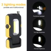 Linterna LED COB de imán potente, linterna Mini Lámpara de trabajo con 3 modos de funcionamiento con batería, linterna LED con imán ► Foto 2/6