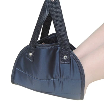 

Lightweight Portable Carry-on Travel Airplane Train Hanging Foot Rest Memory Foam Flight Hammock with Storage Bag
