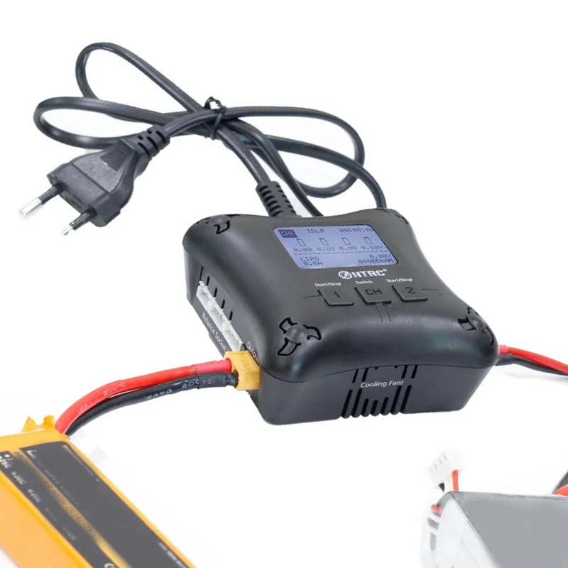 Htrc H4Ac Duo 20 Вт 2A 2Ch 2 S 4 Lipo зарядное устройство для моделей Rc Racing Racer запасные части