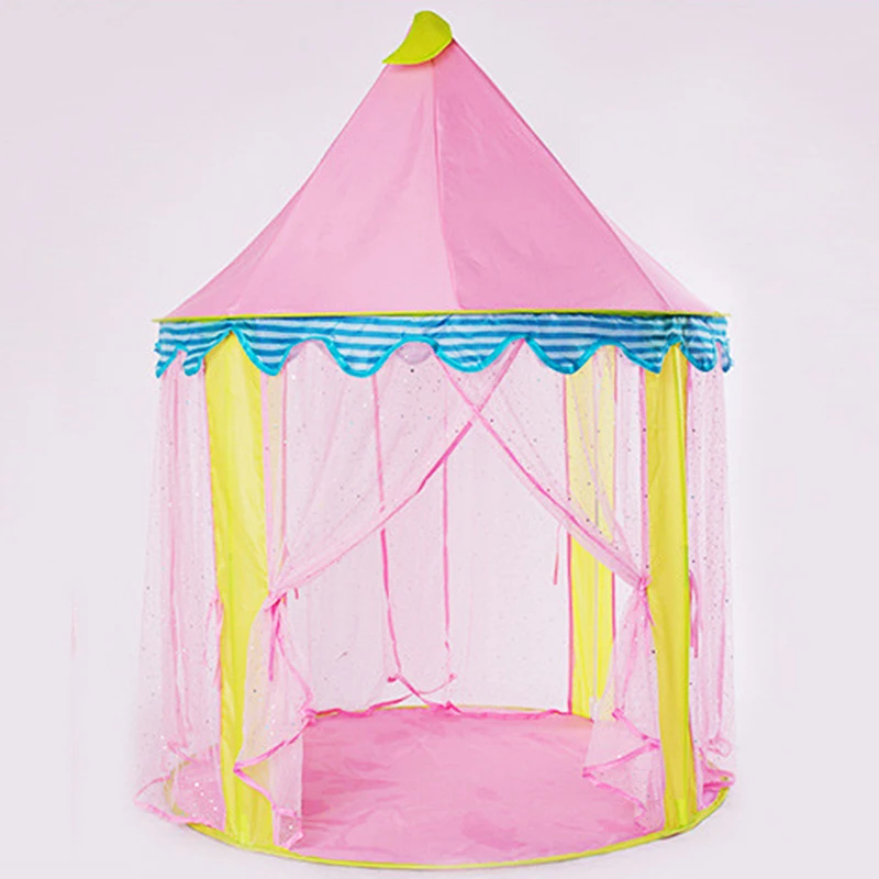 

Fun Foldable Toy Tents Outdoor Toys Princess Style Children Tent Play House Comfortable Breathable Small Apartment Easy Assembly