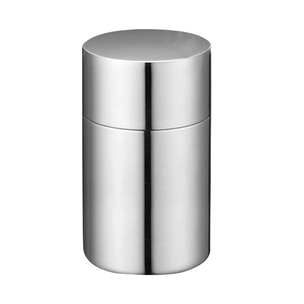 

1pc New Small Metal 304 Stainless Steel Sealed Cans Portable Travel Tea Caddy Airtight Smell Proof Container Stash Jar