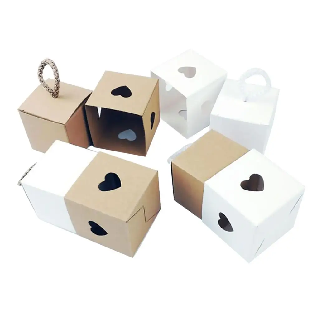 50 шт. оберточная бумага в винтажном стиле с подарочными бирками натуральный джут Конфеты Подарочная коробка для Свадьба, для конфет коробочки для небольших подарков для гостей
