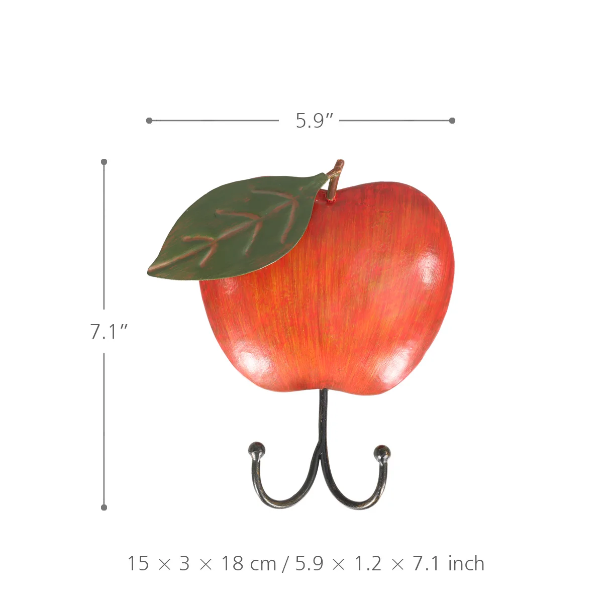 Держатель для ключей в виде яблок, Настенная декоративная железная настенная вешалка, крючок для одежды, вешалка для ключей, крючок для шляп, аксессуары для украшения дома, современные