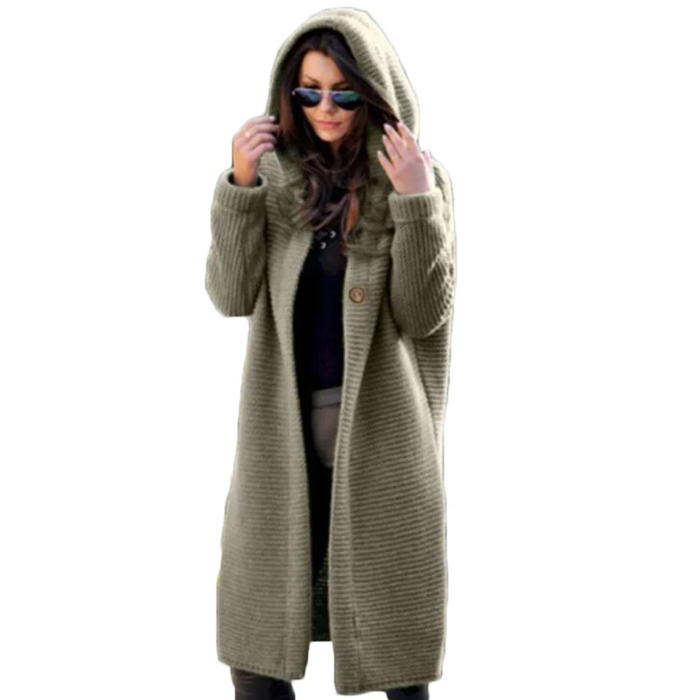 YJSFG HOUSE Fashion Womens Cardigans Baggy Long Coat Tops