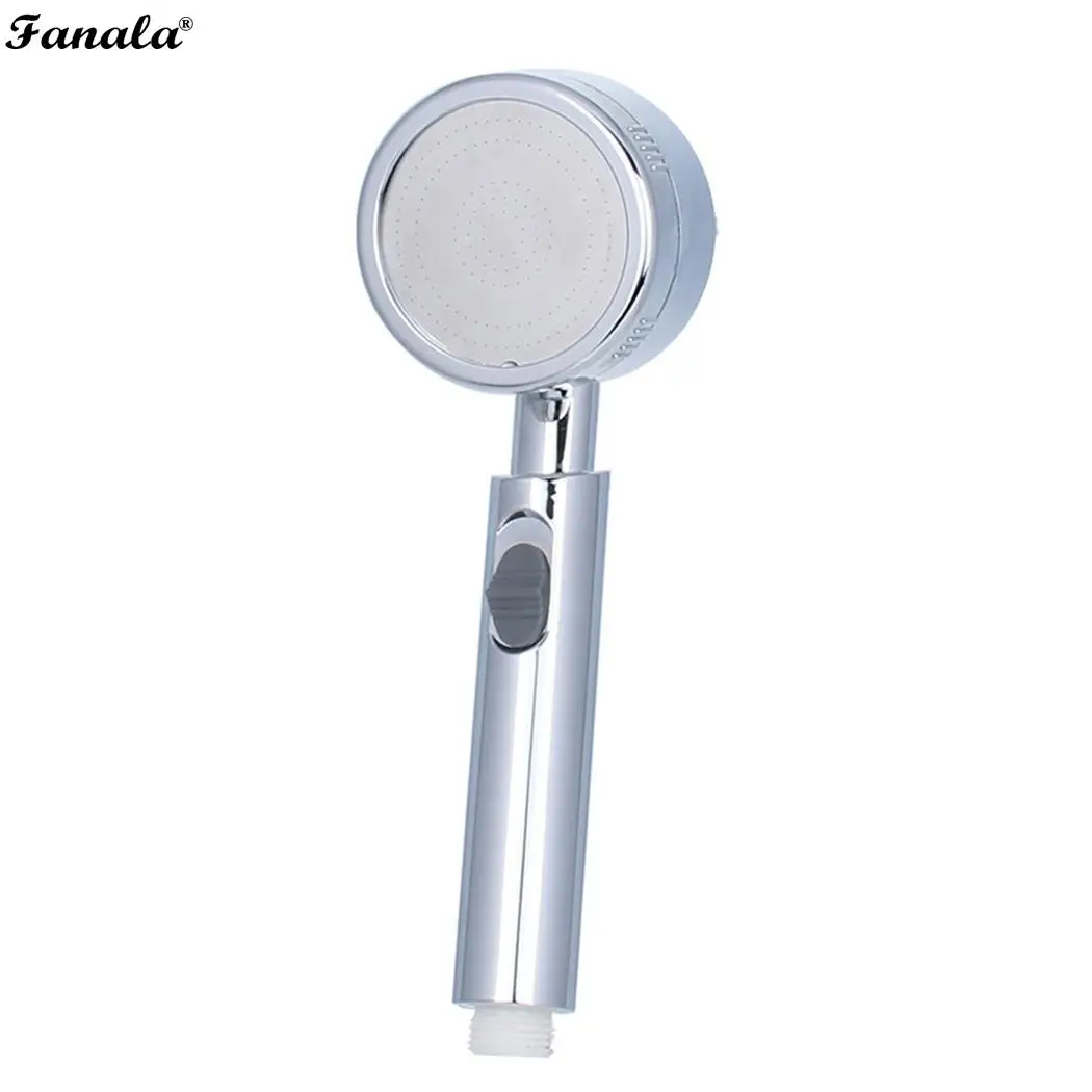 

General Pressurized Shower Head Bathroom Sprayer Sprinkler With Switch Silver