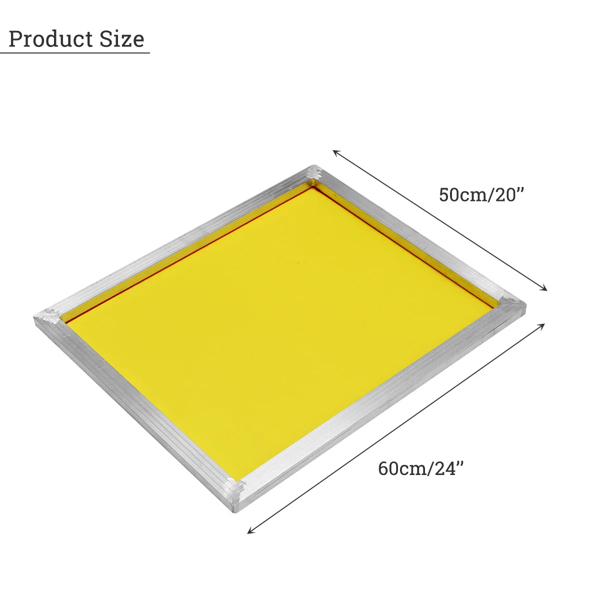 Doersupp 6 шт./компл. 350T сетки желтый Алюминий шелк Экран печать Пресс рамка Экран s из Размеры 50x60 см