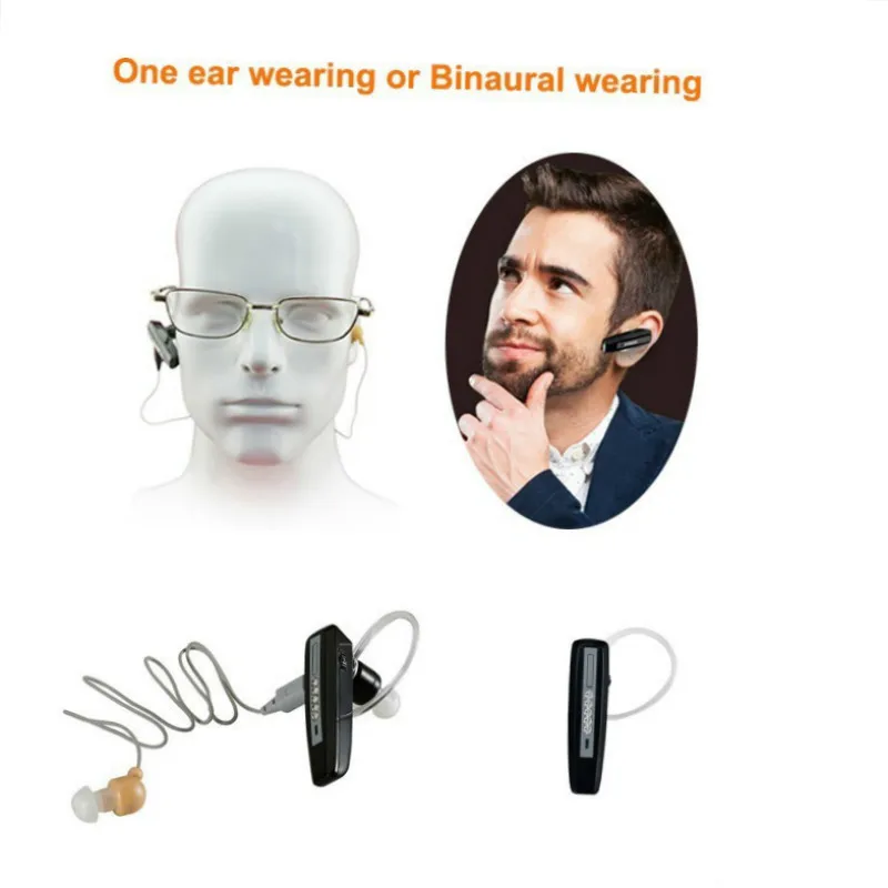 Invisible Mini Hearing Aid Rechargeable For Elderly Binaural Sound Amplifier Hearing Aids Digital Deaf Ear Care Tool Devices