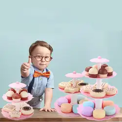 Ролевые игрушки имитация мини торт печенье пончик десерт набор башен