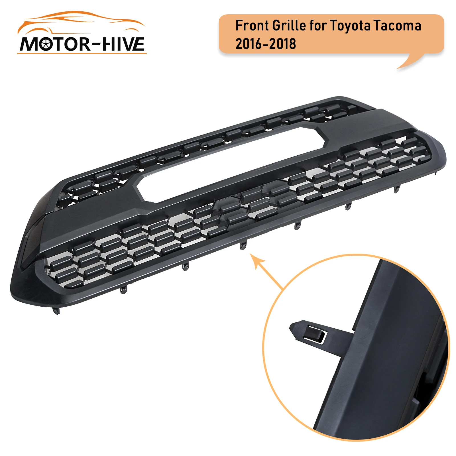 Передний капот Черная решетка для Марка Toyota Tacoma TRD PRO 2016 2017 2018 2019 сетки гонки гриль