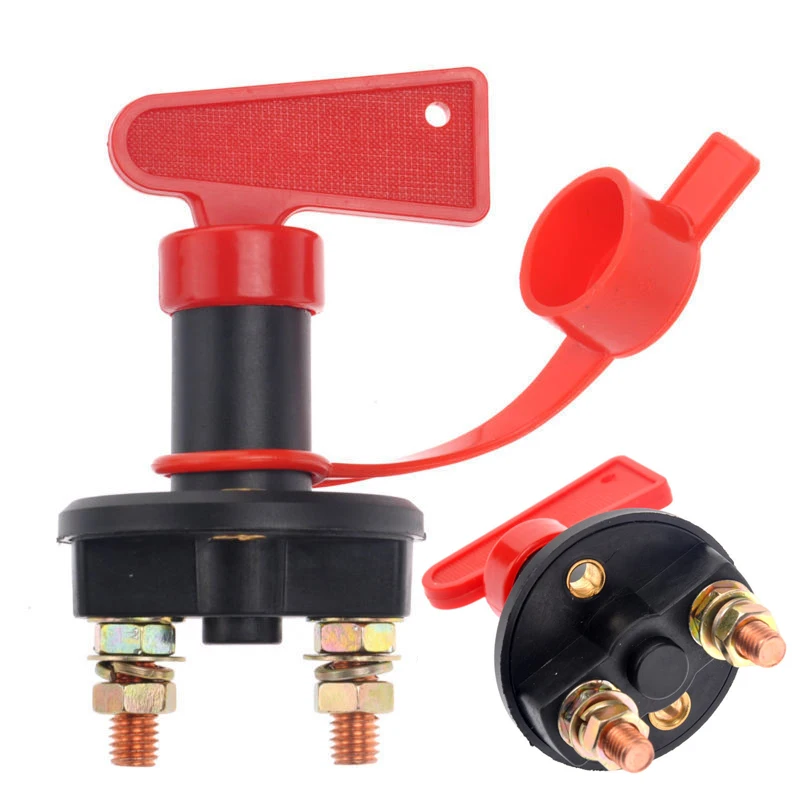 

Auto Car Switch Truck Boat Battery Power Isolator Disconnect Cut Off kill Switch with Removable Key Marine Auto ATV Vehicles