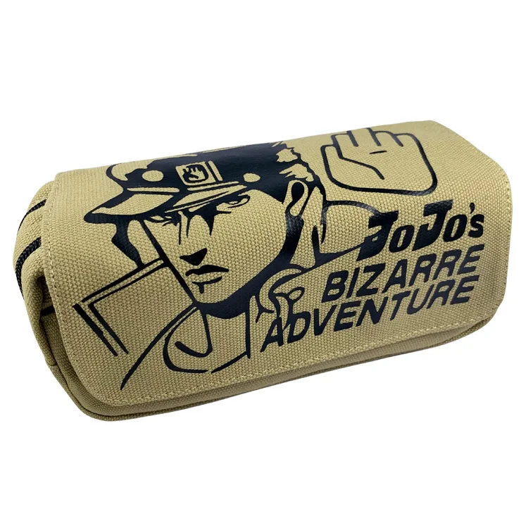 

Bizarre Jo Jo Adventure Anime Boys Girls Wallet Canvas Pencil Case School Supplies Bags Student Gift Make Up Bag