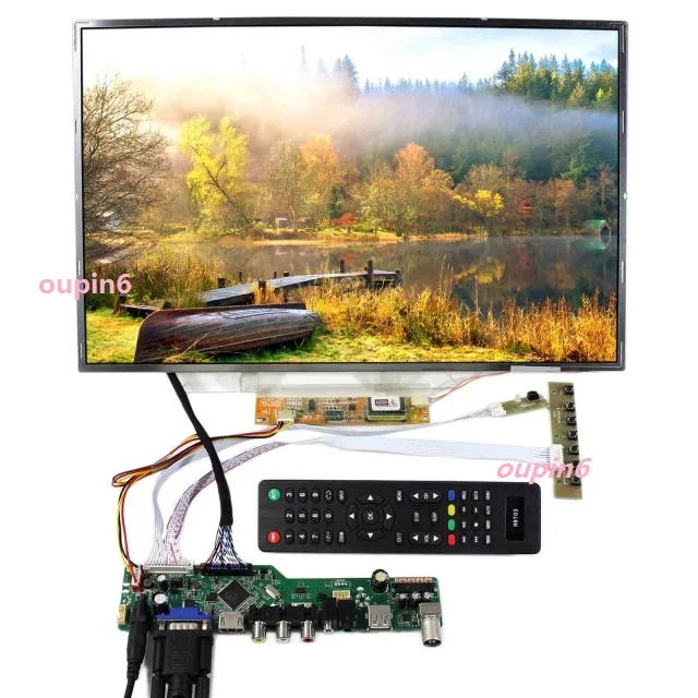  AV Audio RF HDMI DIY Controller board DVI VGA LCD TV56 USB for 1280X800 QD15TL07 Rev.02 panel 15.4