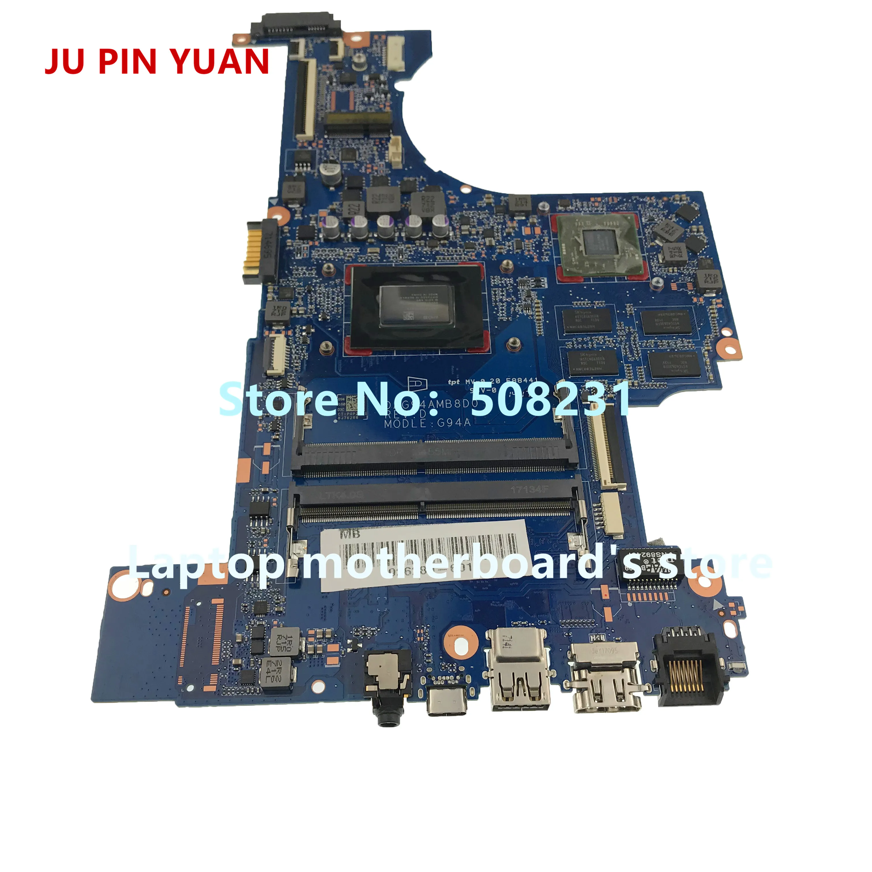 Discount  JU PIN YUAN 926289-601 DAG94AMB8D0 mainboard For HP PAVILION 15-CD 15Z-CD Laptop Motherboard A12-97