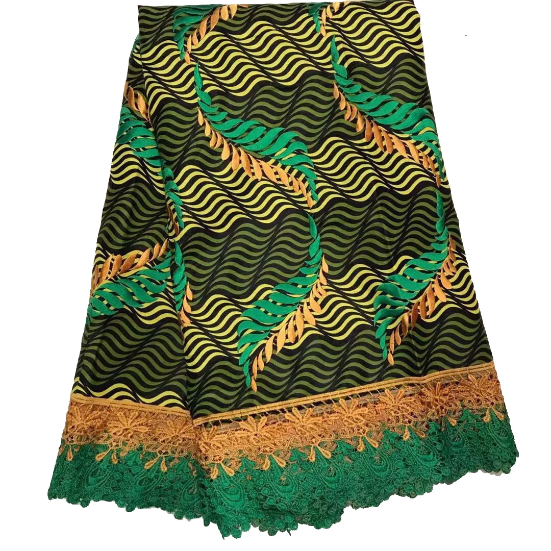 6yards Latest 2019 High Quality African Kente Custom Tissu Wax Veritable Real Print Fabric | Дом и сад