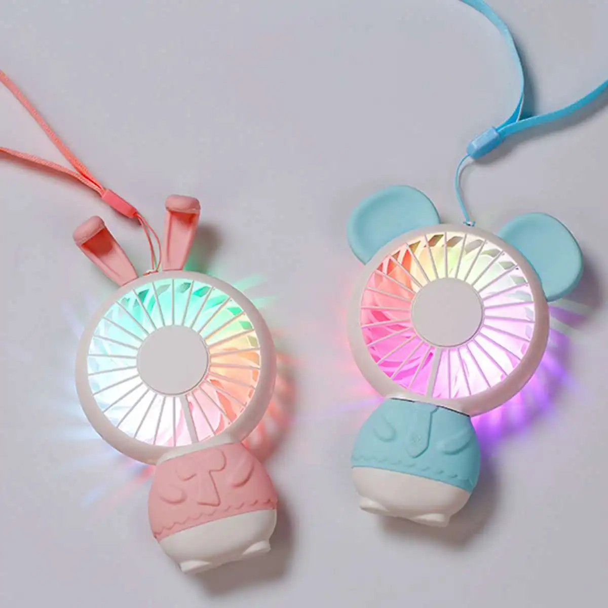 

Warmtoo Usb Rechargeable Low Noise Mini Fan Summer Desktop Electric Small Fan Portable Handheld Fan With USB Light