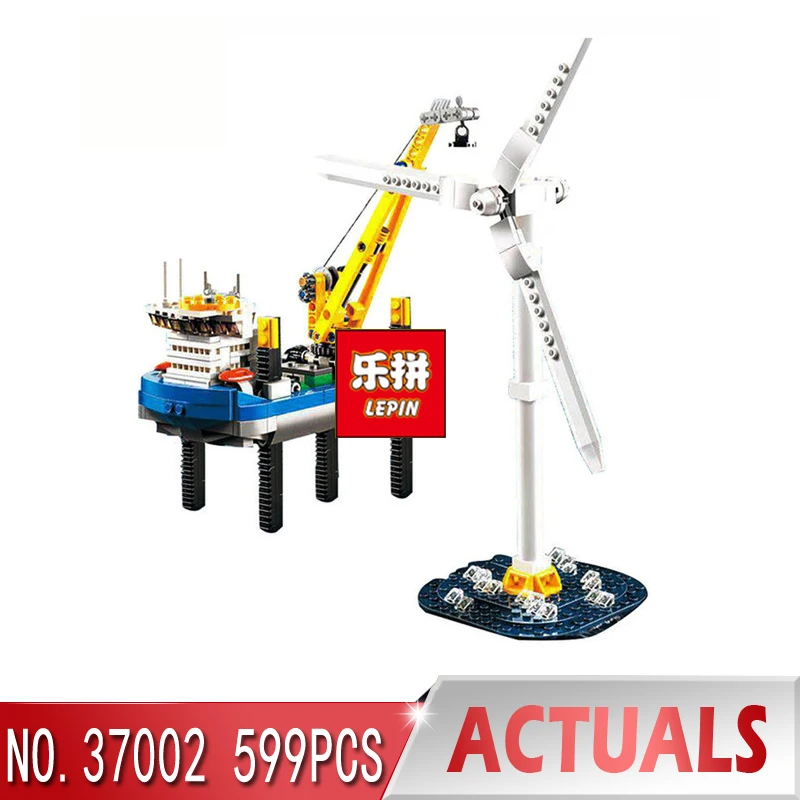 

Lepin 37002 Ideas Borkum Riffgrund Wind Turbine Building Blocks Model Bricks Toy Compatible With Legoing 4002015 Kid Toys Gifts