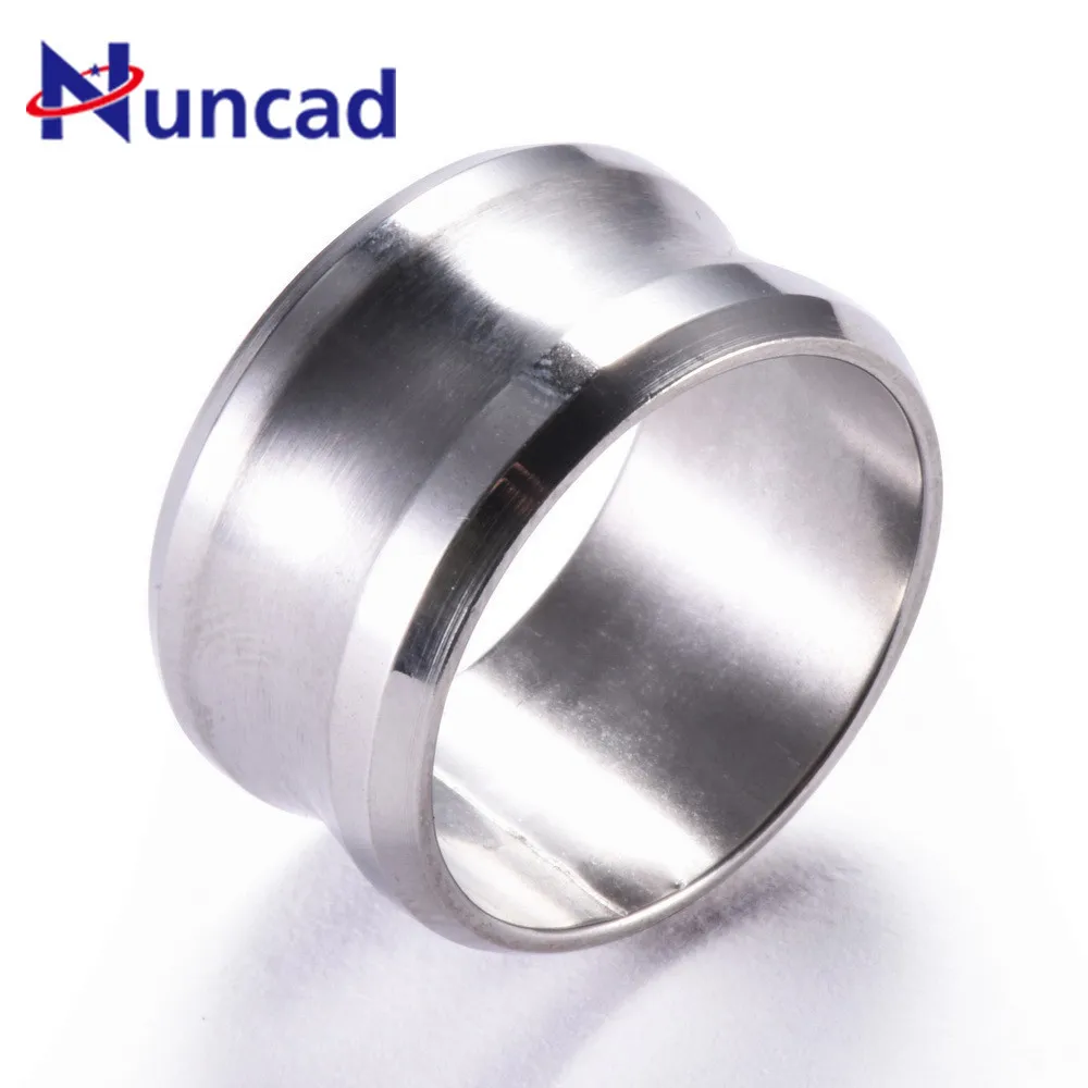 

Punk Style Silver Color Muti Grooved Wide Faced Stainless Steel Men's Ring Concise Personality Finger Ring For Men Party Jewelry