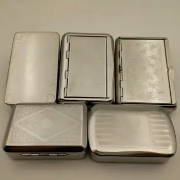 

Metal Cigarette Case Pipe Tobacco Storage Box Portable Moisturizing Tobacco Container Sealed Personality Ultra-Thin