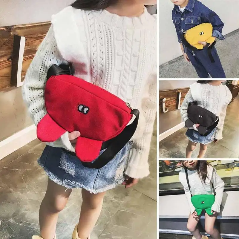 Милая Детская холщовая поясная сумка новая детская разноцветная легкая для