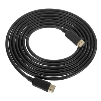 

Standard Display Port Male To DisplayPort Male DP Cable 6ft 1.8m for Dell HP Monitors & ATL Nvidia Graphics Card Black