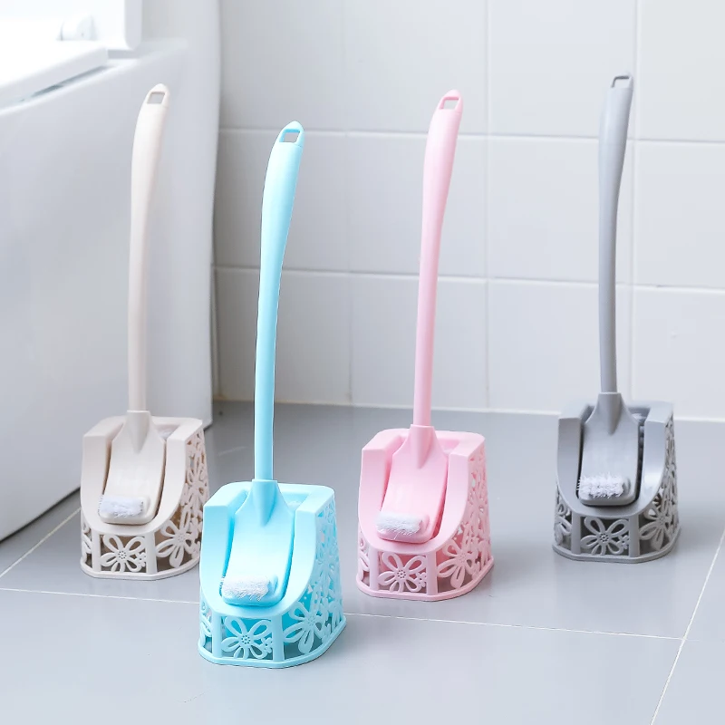 

1PCS Creative hollow corner wash toilet brush long handle soft hair household bathroom cleaning