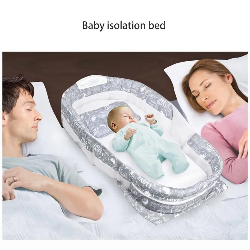 

Portable Baby Bed Multi-function Folding With Mosquito Net Anti-mosquito Travel Bed With Pillow 2019 Summer Newest Hot Selling