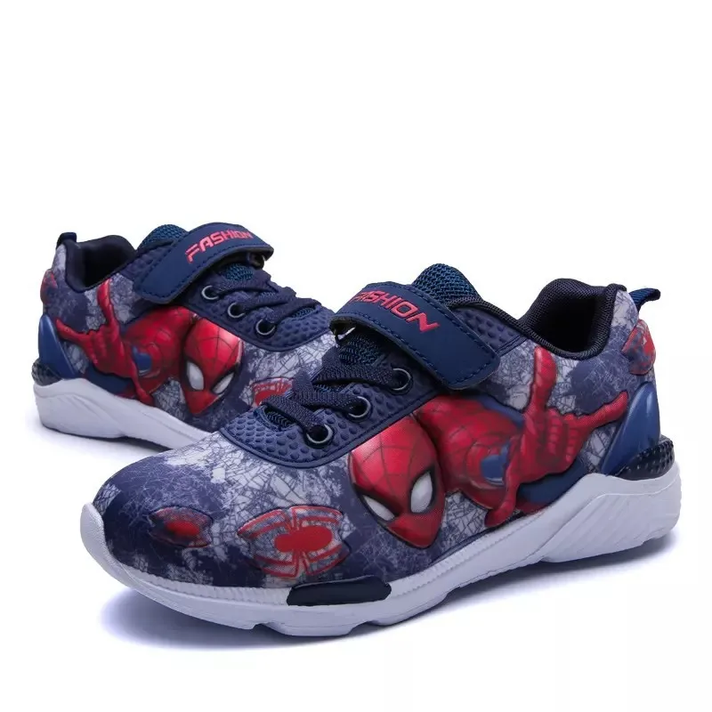 

New Children's Sport Shoes Kids Shoes Trainers Boys Running Sneakers Spider Man Infant Shoe Outdoor Leather Shockproof Spiderman