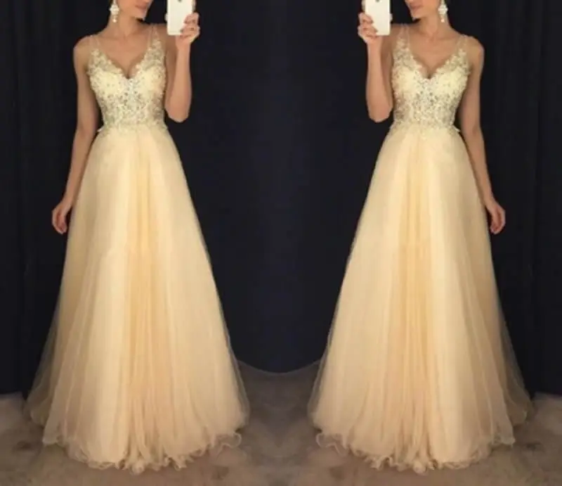 Модные платья Очаровательное длинное вечернее платье Vestido ТРАПЕЦИЕВИДНОЕ ПЛАТЬЕ