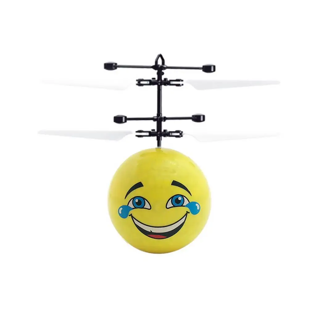 Minutes Years Above Cable Smile Face Toy Old 20 Outdoor Creative Induction Aircraft 3 Rechargeable Glowing Flight USB