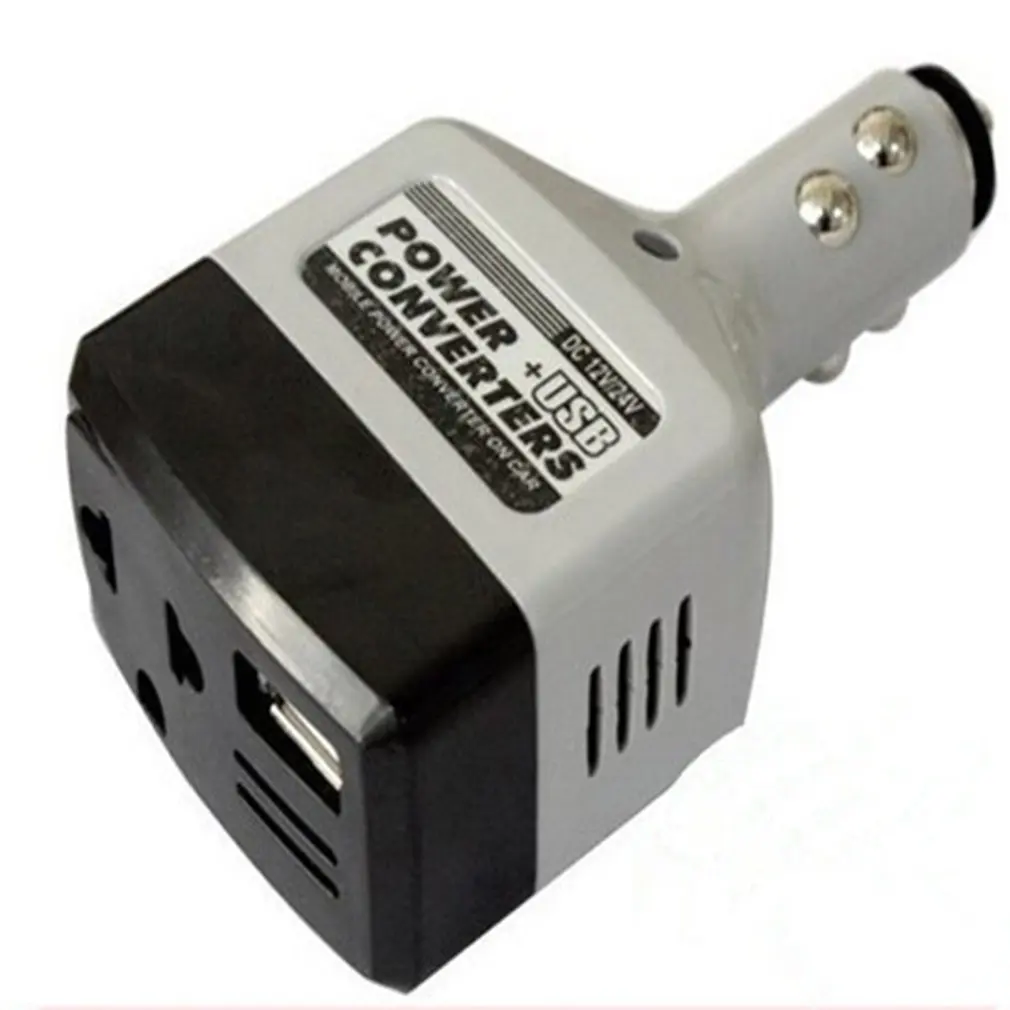 Car Converter Universal Power Transformer Mobile Phone Charger USB Interface 12V/24V To 220Vin