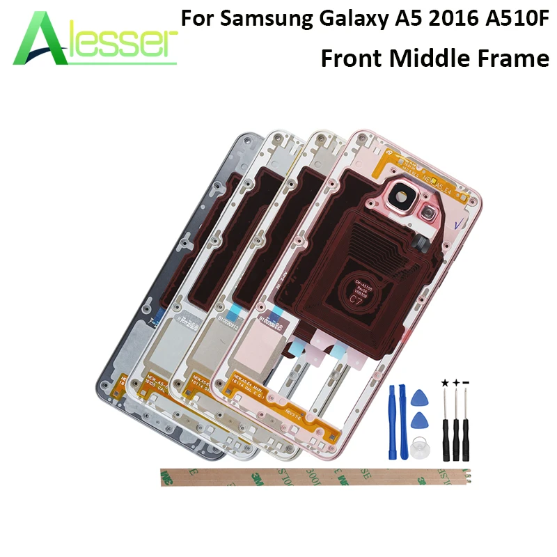 Alesser для Samsung Galaxy A5 2016 A510F средняя рамка телефона Корпус передняя + Инструменты |