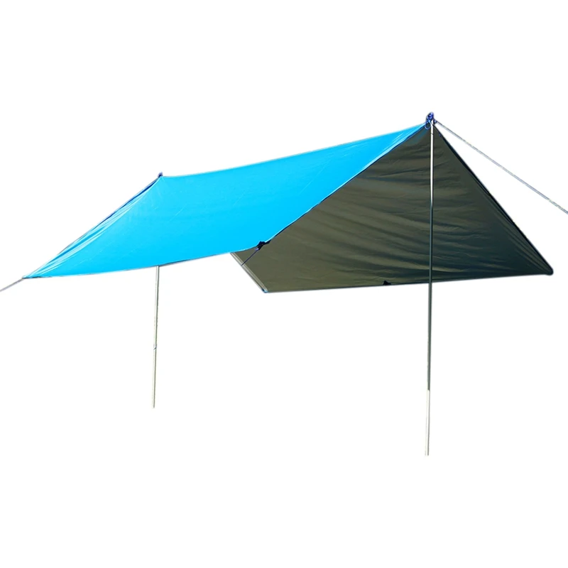 

ABGZ-Ultralight Tarp Outdoor Camping Survival Sun Shelter Shade Awning Silver Coating Pergola Waterproof Beach Tent