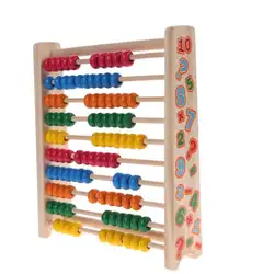 Ручной работы, деревянный игрушечный маленький Abacus ручной работы обучающая игрушка для детей, расчетные бусины для раннего развития