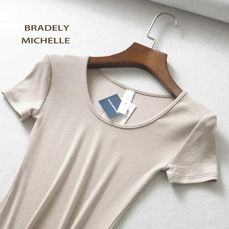 BRADELY ميشيل 2019 مثير النساء ضئيلة قصيرة الأكمام بلوزات مستديرة العنق العميق داخلية الإناث السروال القصير الشارع الشهير حللا BRADELY ميشيل 2019 مثير النساء ضئيلة قصيرة الأكمام بلوزات مستديرة العنق العميق داخلية الإناث السروال القصير الشارع الشهير حللا
