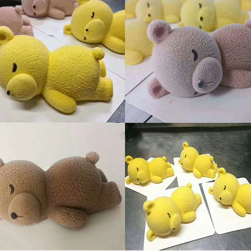 1 шт. 3D форма медведя антипригарный Diy силиконовый мусс торт помадка для