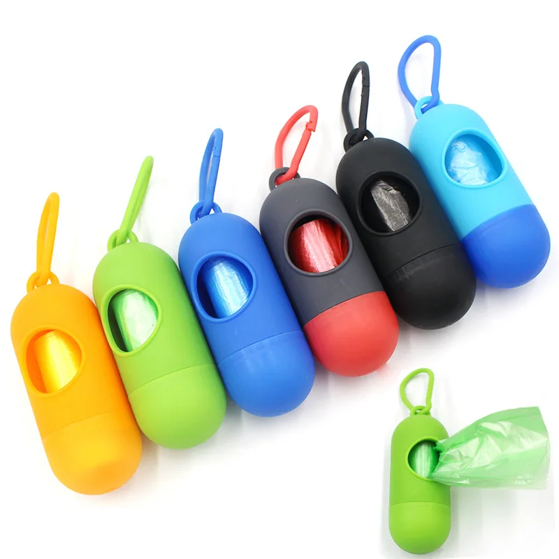 1 Pcs Practical Pet Dog Poop Bag Dispenser Waste Garbage Holder Dispensers + Bags Set Pets Dogs Trash Cleaning Supplies | Дом и сад