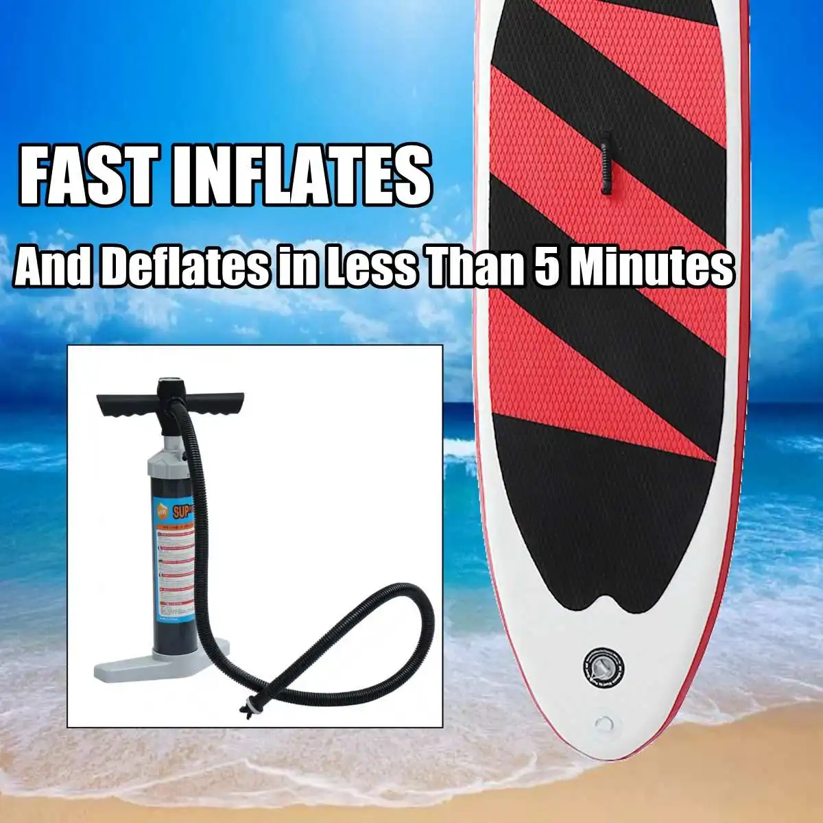 

SUP Paddle Board Inflatable Stand Up Paddleboard Surfing Board Surfboard Rowing Paddle Kits