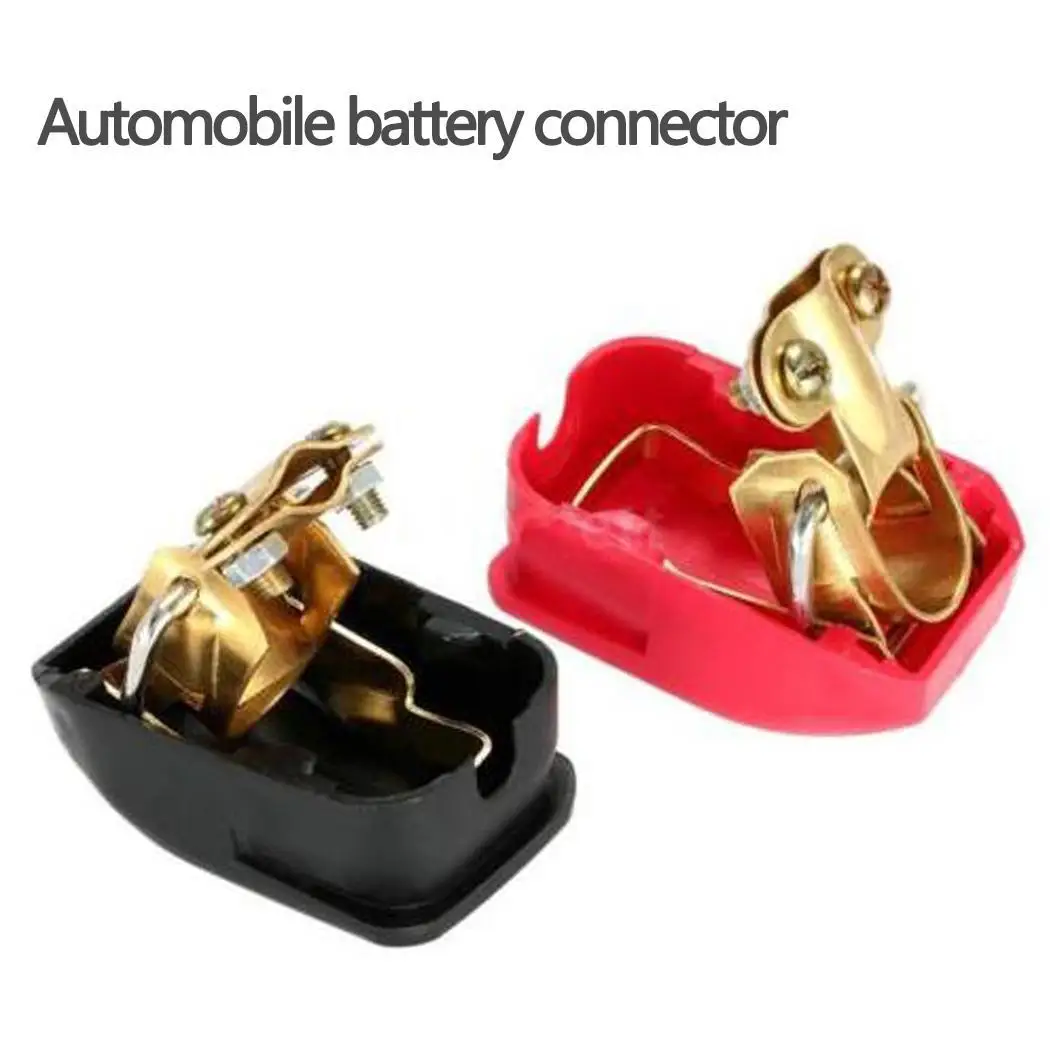 

12V Car Battery Terminals Clamps Quick Release Pair Switch Black, Red Positive 1.75 cm / 0.69 inch & Negative