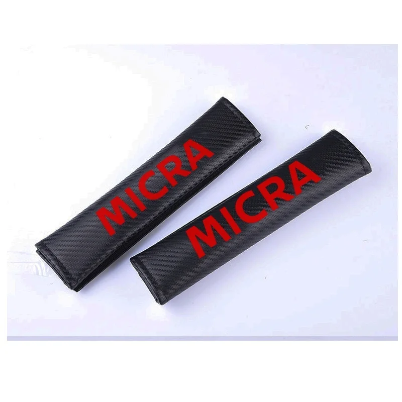 2 шт. ПУ Модный автомобильный ремень безопасности Наплечные подушки автомобиля ремень безопасности крышка для Nissan Micra автомобильные аксессуары